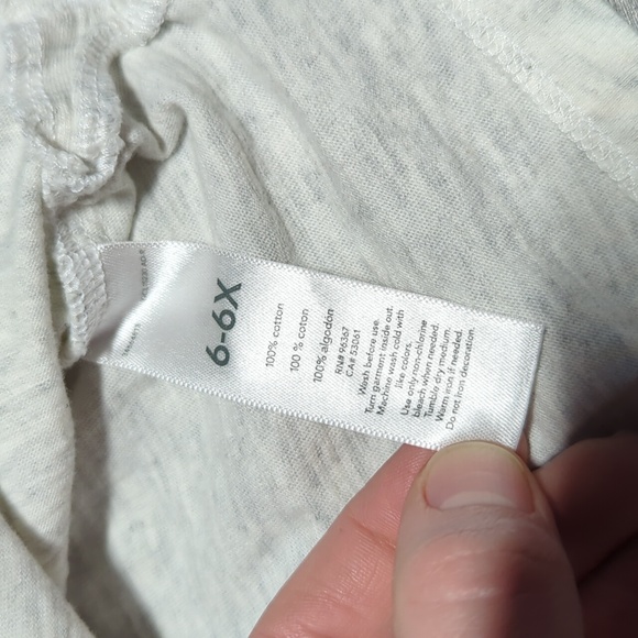 French Bulldog Oshkosh Shirt Heather Grey Girls 6/6X - Picture 6 of 12